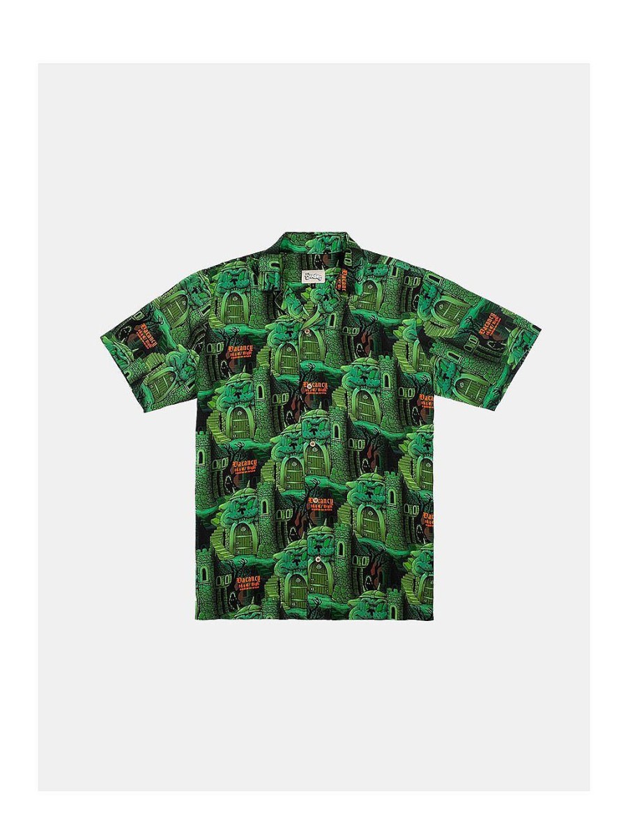 Mænd|The Dudes Factory NEVER ENOUGH Shirts | Hawaii Skjorte Morter Green