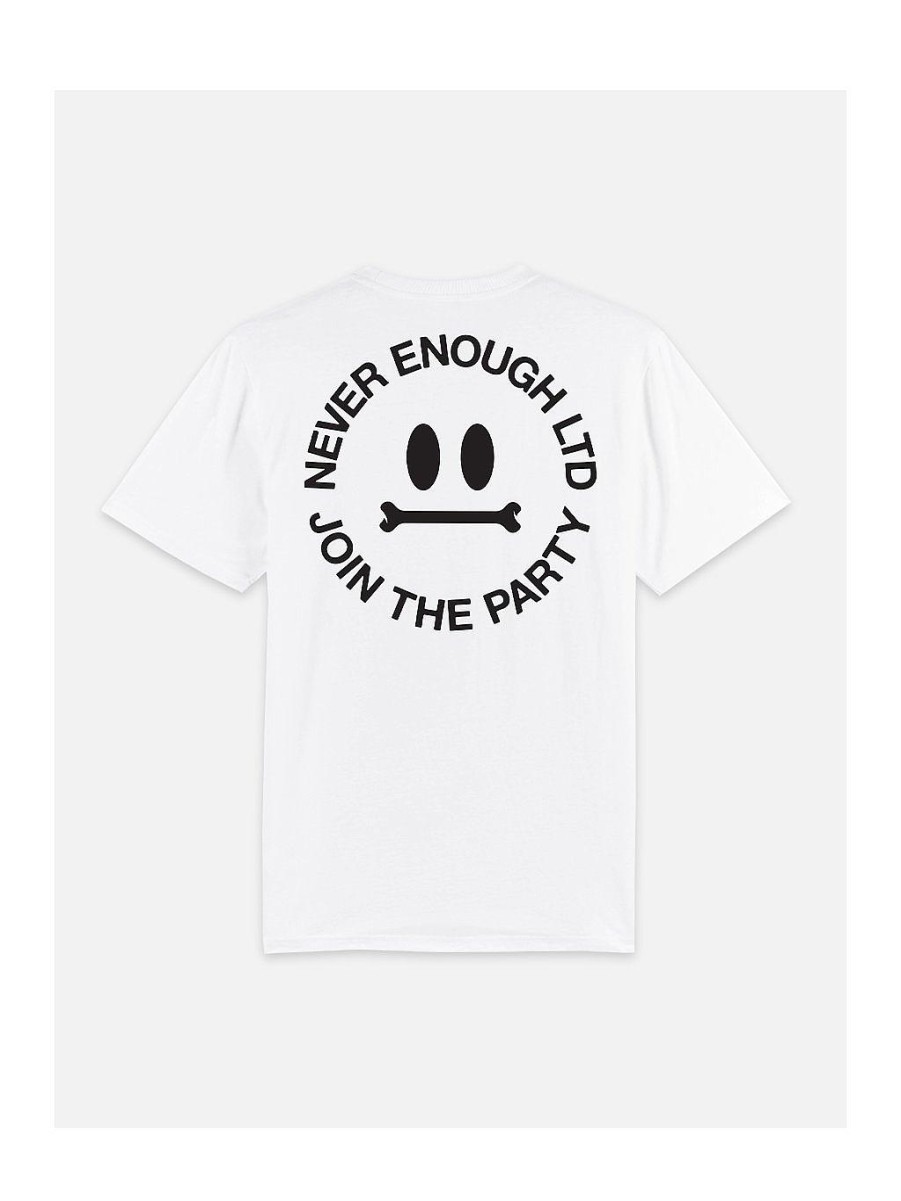 Mænd NEVER ENOUGH T-Shirts | Boney Hvid T-Shirt