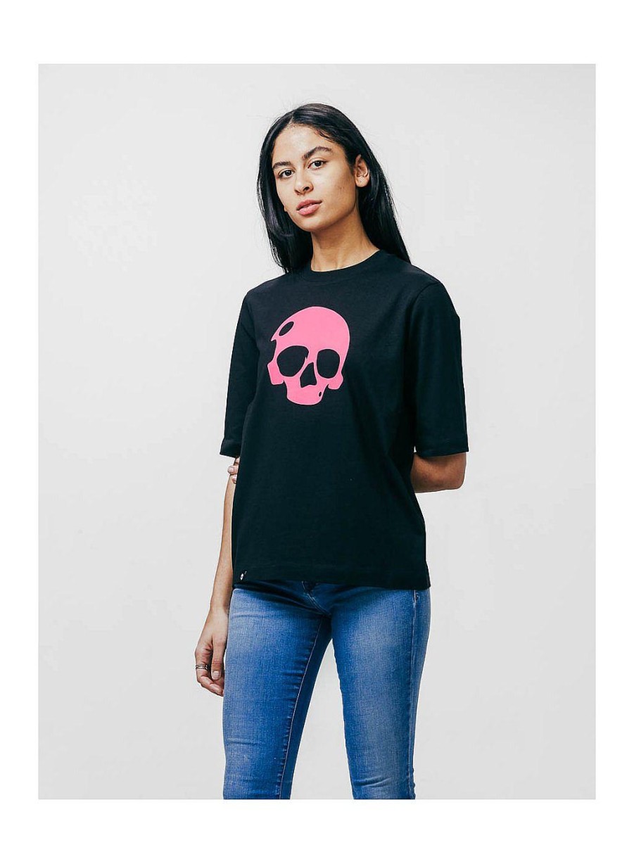 Kvinder NEVER ENOUGH T-Shirts | Nikita T-Shirt - Pink Skull