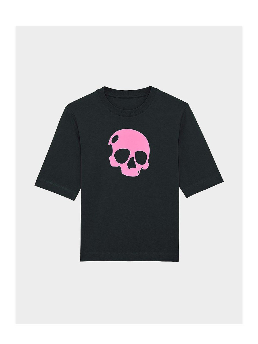 Kvinder NEVER ENOUGH T-Shirts | Nikita T-Shirt - Pink Skull