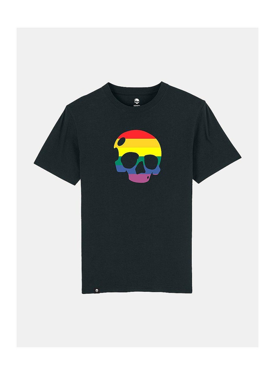 Mænd|Damer NEVER ENOUGH T-Shirts | Big Rainbow Skull T-Shirt