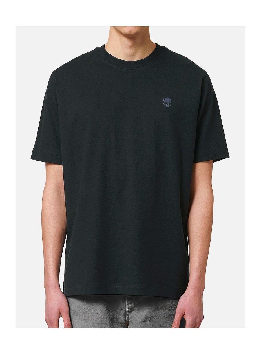 Mænd NEVER ENOUGH T-Shirts | Basic Black Premium Oversize T-Shirt