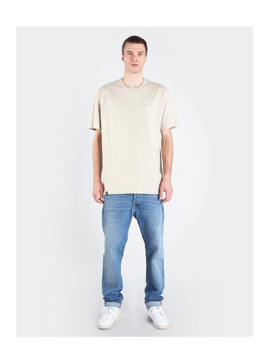 Mænd NEVER ENOUGH T-Shirts | Basic Sand Premium Oversize T-Shirt