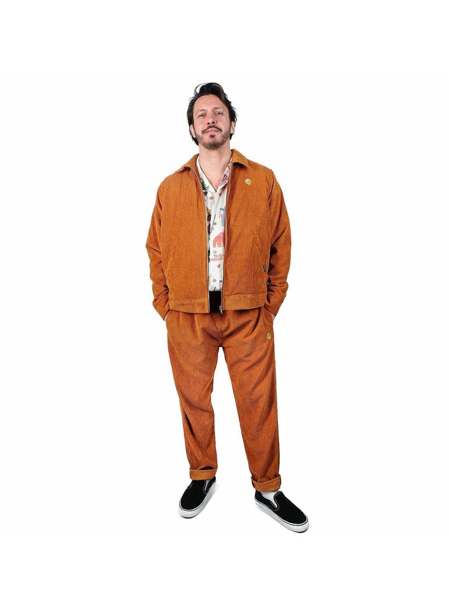 Mænd|The Dudes Factory NEVER ENOUGH Sweatpants | Fantasy Goldshit Orange Bukser