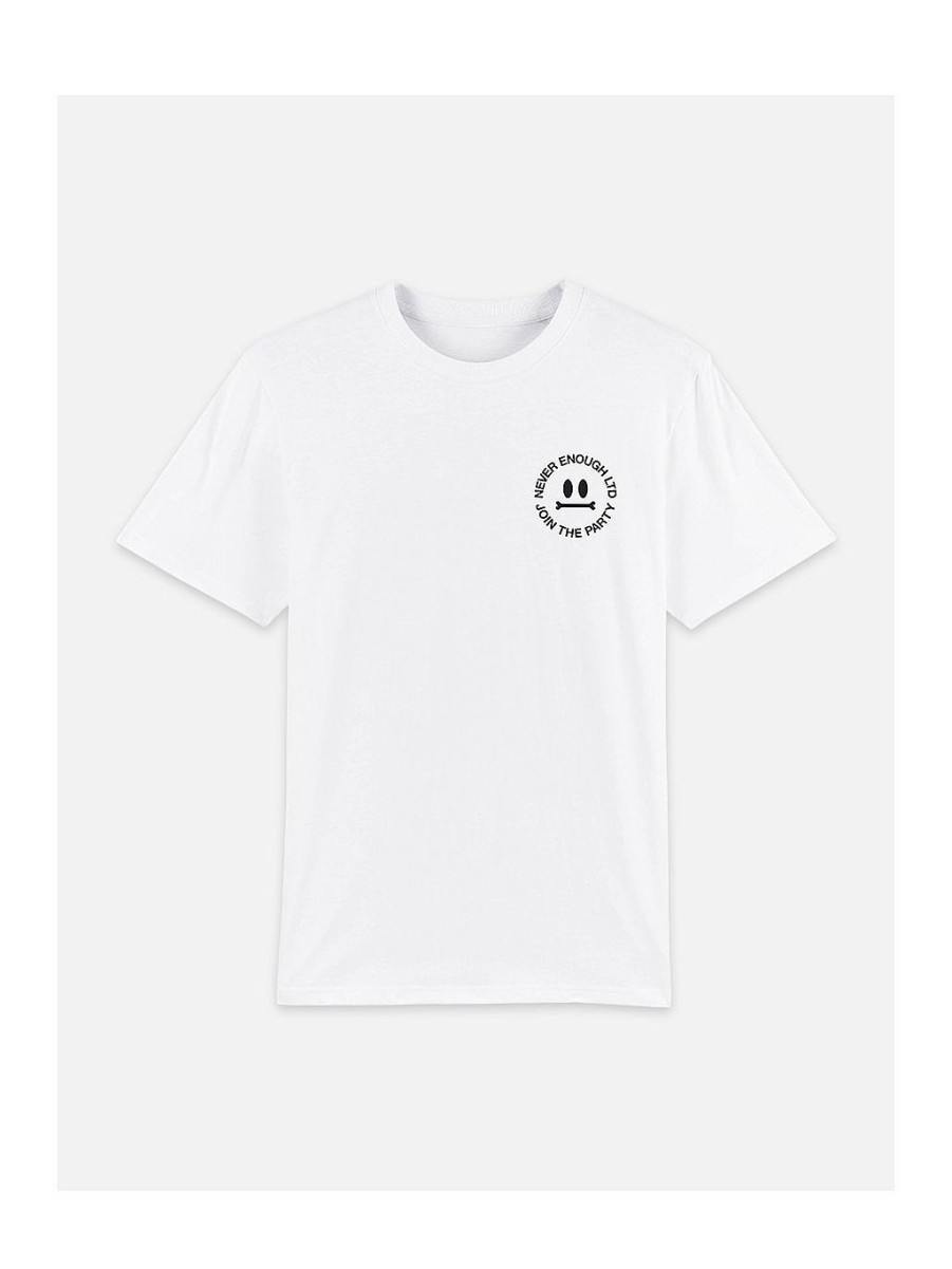 Mænd NEVER ENOUGH T-Shirts | Boney Hvid T-Shirt